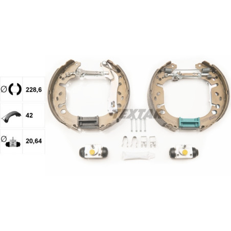 TEXTAR 84065400 Brake Shoe Set for