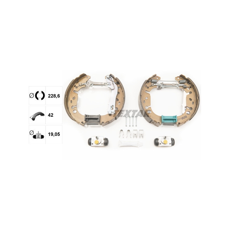 TEXTAR 84065402 Brake Shoe Set for