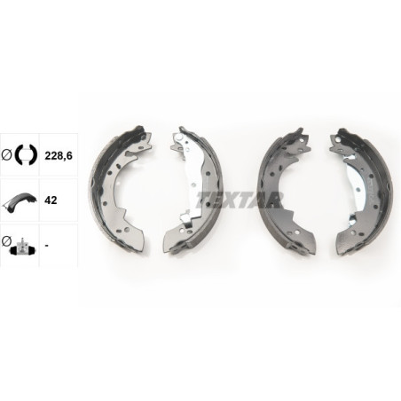 TEXTAR 91030400 Bremsbackensatz für