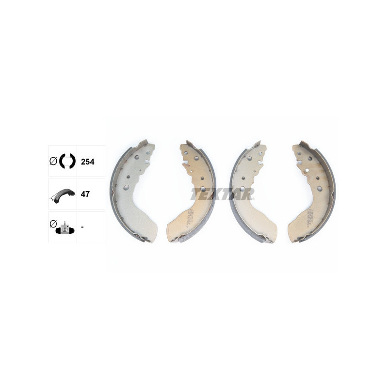 TEXTAR 91051300 Brake Shoe Set Rear for Suzuki Vitara