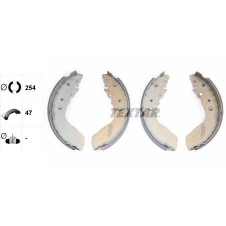 TEXTAR 91051300 Jeu de mâchoires de frein arrière pour Suzuki Vitara