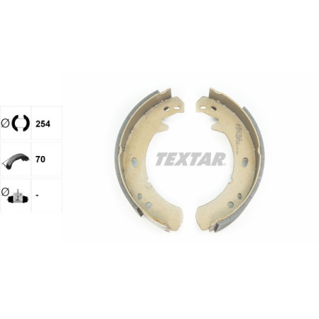 TEXTAR 91055700 Brake Shoe Set Rear for Land Rover Defender Discovery