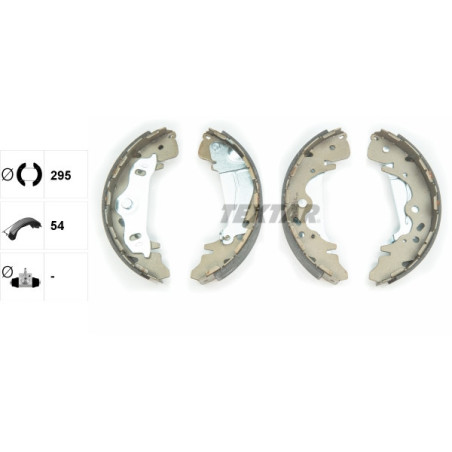 TEXTAR 91075800 Jeu de mâchoires de frein arrière pour Hyundai H-1