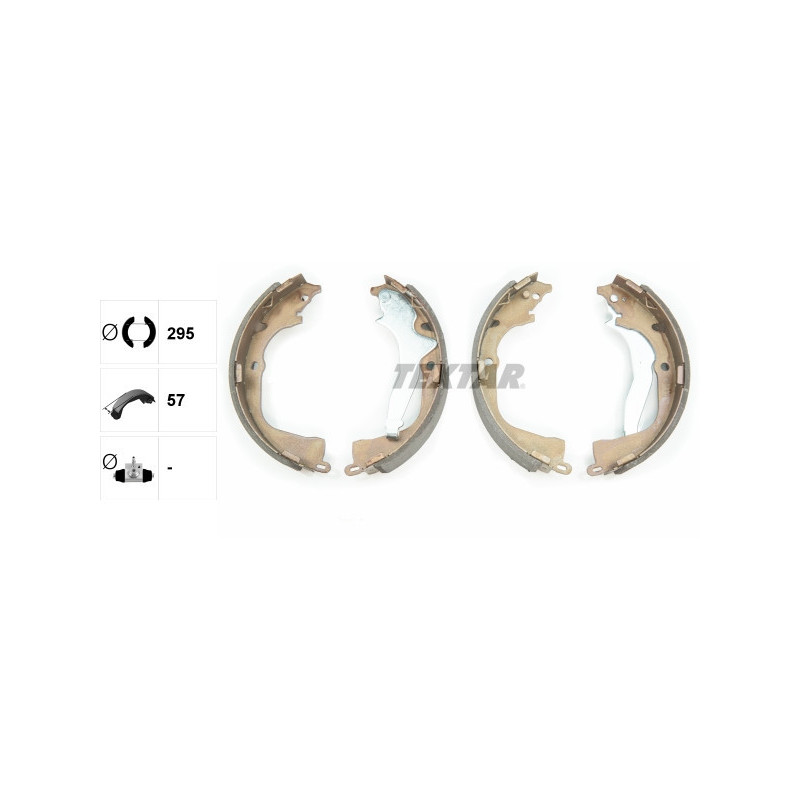 TEXTAR 91078700 Brake Shoe Set Rear for