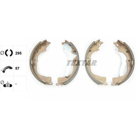 TEXTAR 91078700 Brake Shoe Set Rear for