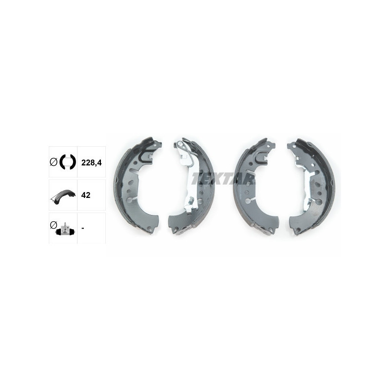 TEXTAR 91081500 Kit ganasce freno posteriore per Tipo 500L Neon