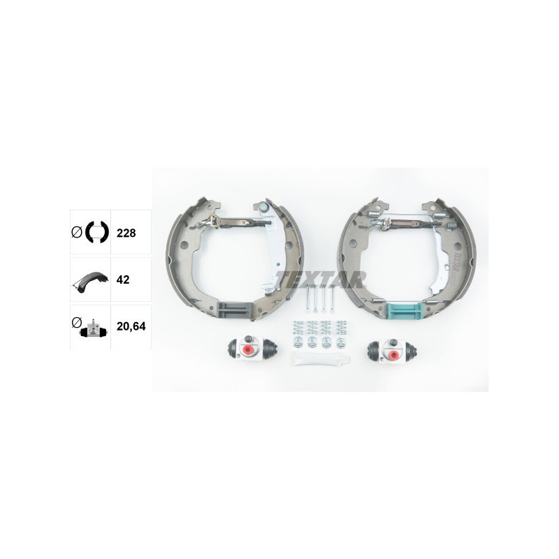 TEXTAR 84067201 Brake Shoe Set for