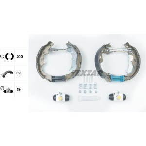 TEXTAR 84064502 Brake Shoe Set for