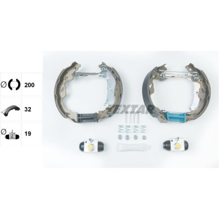 TEXTAR 84064502 Brake Shoe Set for