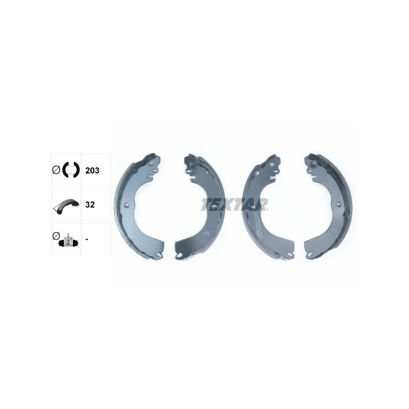 TEXTAR 91081900 Juego de zapatas de frenos trasero para Mitsubishi i