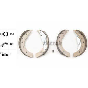 TEXTAR 91033500 Brake Shoe Set Rear for
