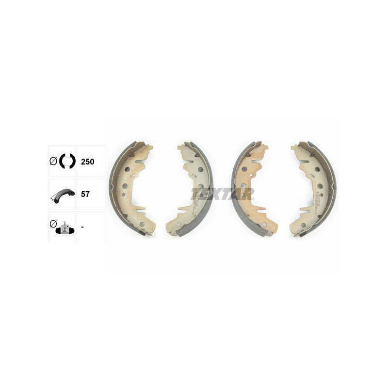 TEXTAR 91056000 Brake Shoe Set Rear for