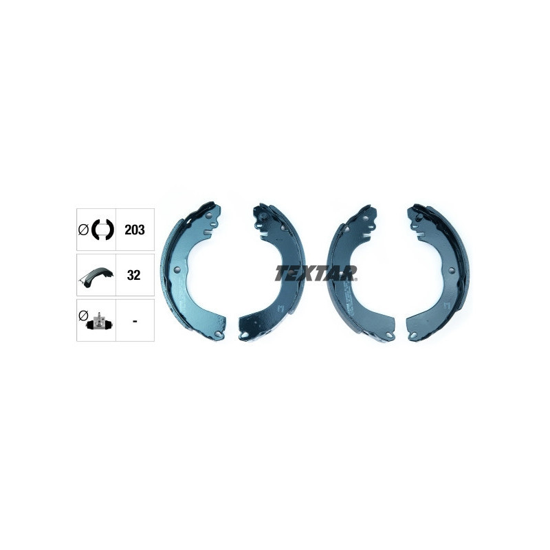 TEXTAR 91082000 Bremsbackensatz Hinten für Mitsubishi Mirage / Space Star