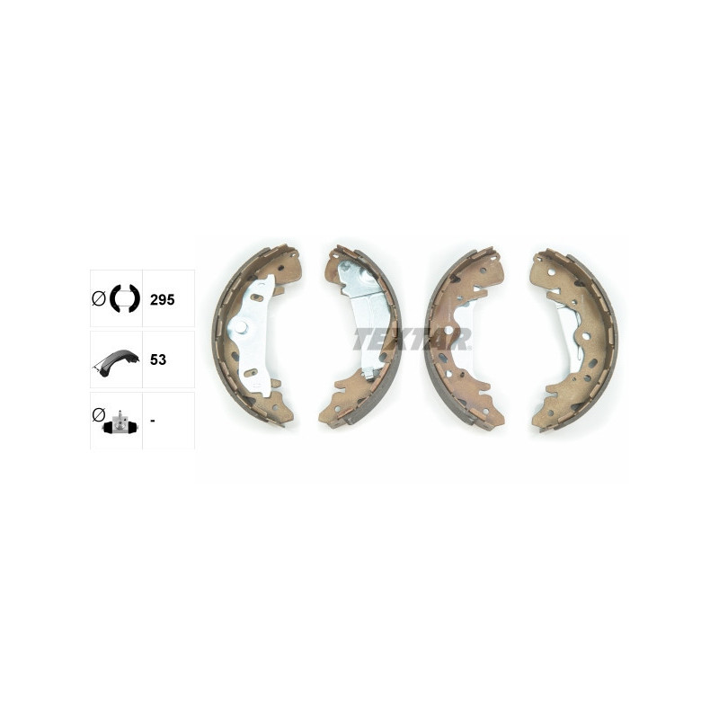 TEXTAR 91065800 Brake Shoe Set Rear for Kia Carnival