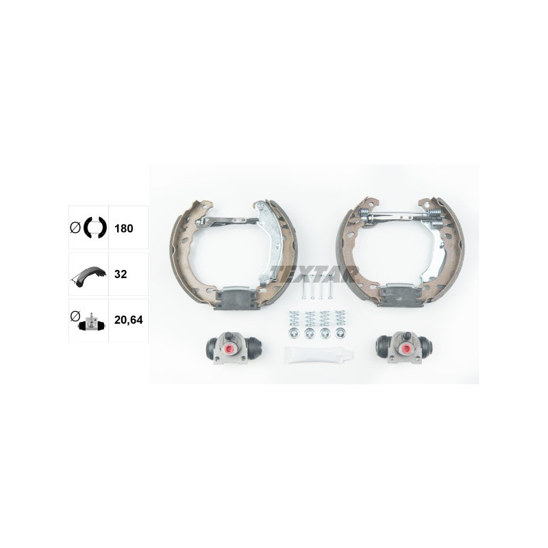 TEXTAR 84064600 Bremsbackensatz Hinten für 500 Panda Ka