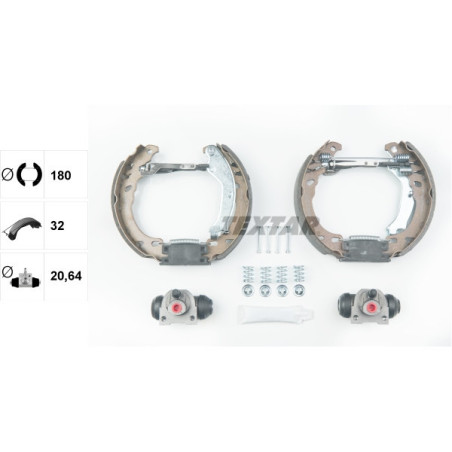 TEXTAR 84064600 Brake Shoe Set for