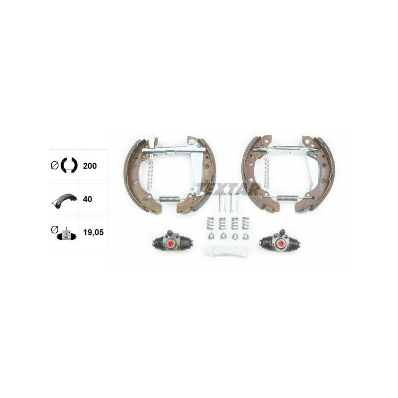TEXTAR 84044705 Brake Shoe Set for