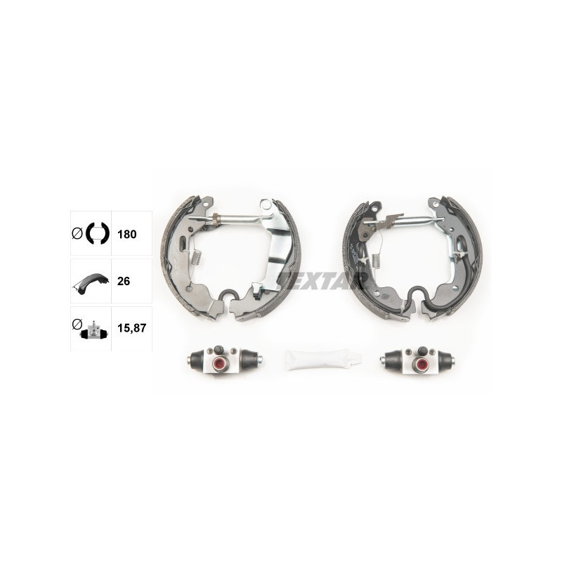 TEXTAR 84058000 Bremsbackensatz Hinten für Agila