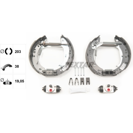 TEXTAR 84068800 Bremsbackensatz Hinten für Colt Forfour