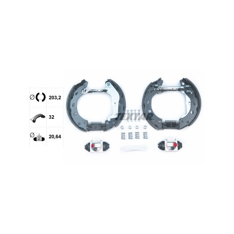 TEXTAR 84057402 Brake Shoe Set for