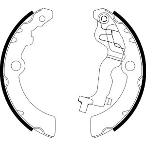 TEXTAR 91075200 Bremsbackensatz für