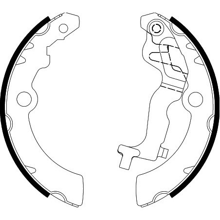TEXTAR 91075200 Brake Shoe Set Rear for Alto Pixo