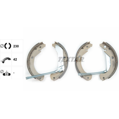 TEXTAR 91077500 Brake Shoe Set Rear for