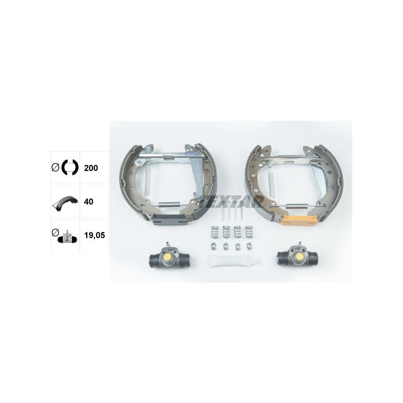 TEXTAR 84044700 Bremsbackensatz für