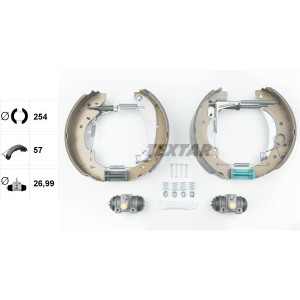 TEXTAR 84047901 Kit ganasce freno posteriore per Ducato JUMPER