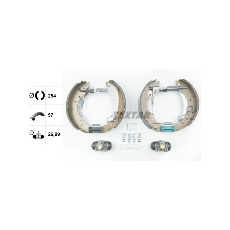 TEXTAR 84047901 Brake Shoe Set for