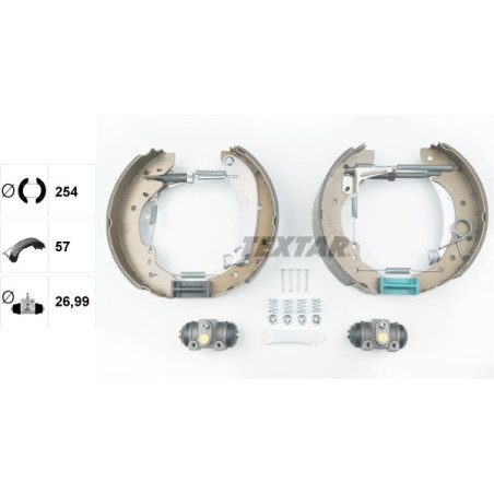 TEXTAR 84047901 Juego de zapatas de frenos trasero para Ducato JUMPER
