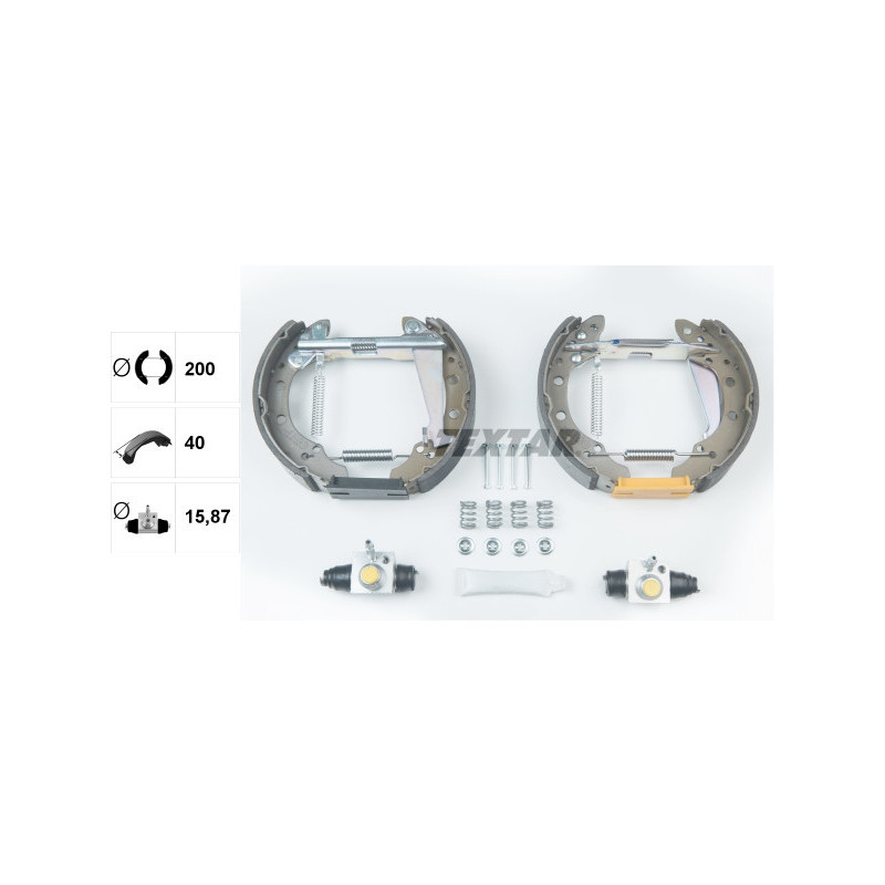 TEXTAR 84044708 Bremsbackensatz für