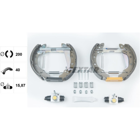 TEXTAR 84044708 Bremsbackensatz für