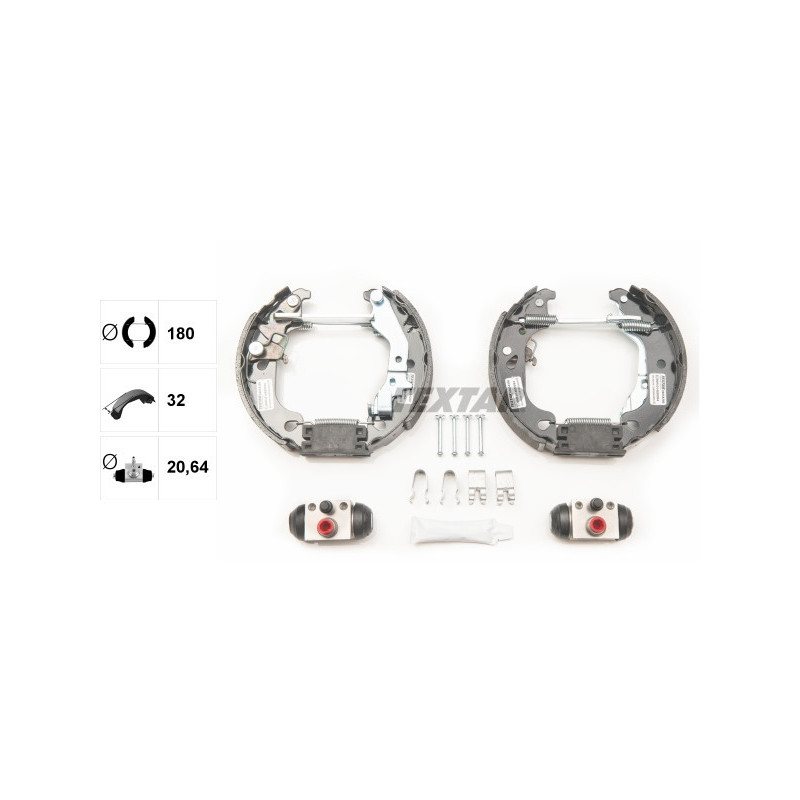 TEXTAR 84054300 Jeu de mâchoires de frein pour