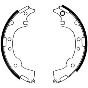 ABE C02058ABE Brake Shoe Set for