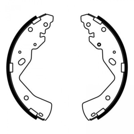 ABE C03038ABE Brake Shoe Set for