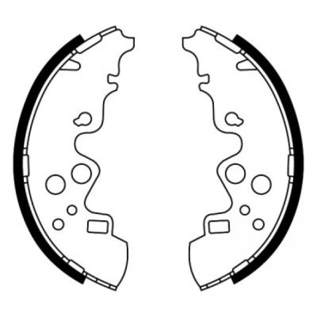 ABE C03051ABE Sada brzdových čelistí pro