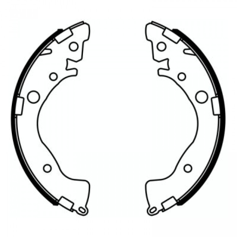 ABE C04022ABE Brake Shoe Set for
