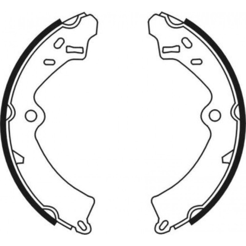 ABE C08006ABE Brake Shoe Set for