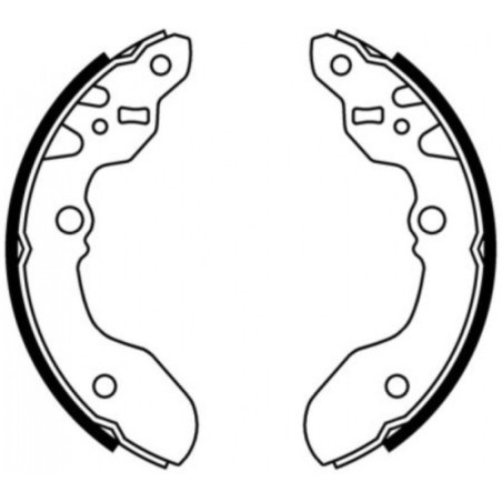 ABE C08015ABE Brake Shoe Set for