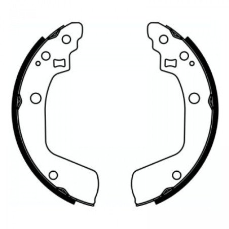 ABE C08029ABE Kit ganasce freno per