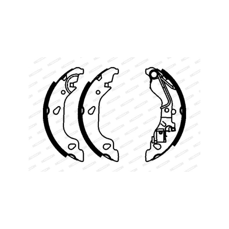 FERODO FSB603 Sada brzdových čeľustí pre