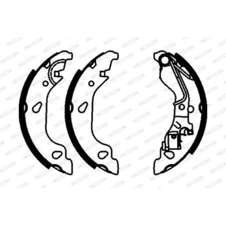 FERODO FSB603 Brake Shoe Set Rear for