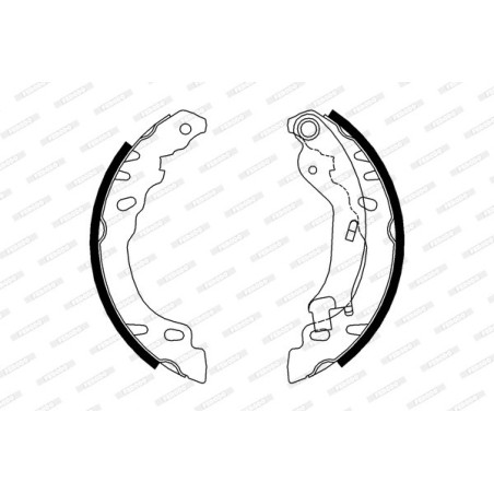 FERODO FSB688 Brake Shoe Set Rear for