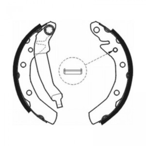 ABE C00007ABE Brake Shoe Set for