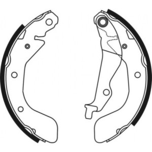 ABE C00012ABE Brake Shoe Set for