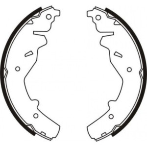 ABE C00307ABE Brake Shoe Set for