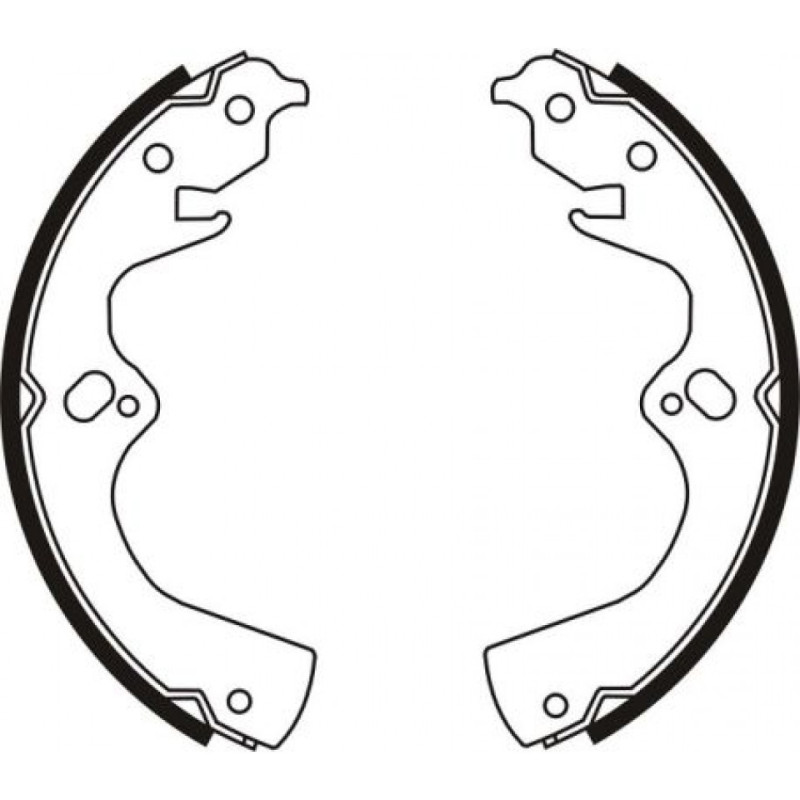 ABE C00309ABE Brake Shoe Set for