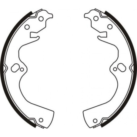 ABE C00309ABE Brake Shoe Set for