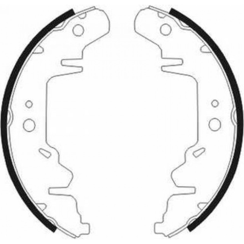ABE C00318ABE Brake Shoe Set for
